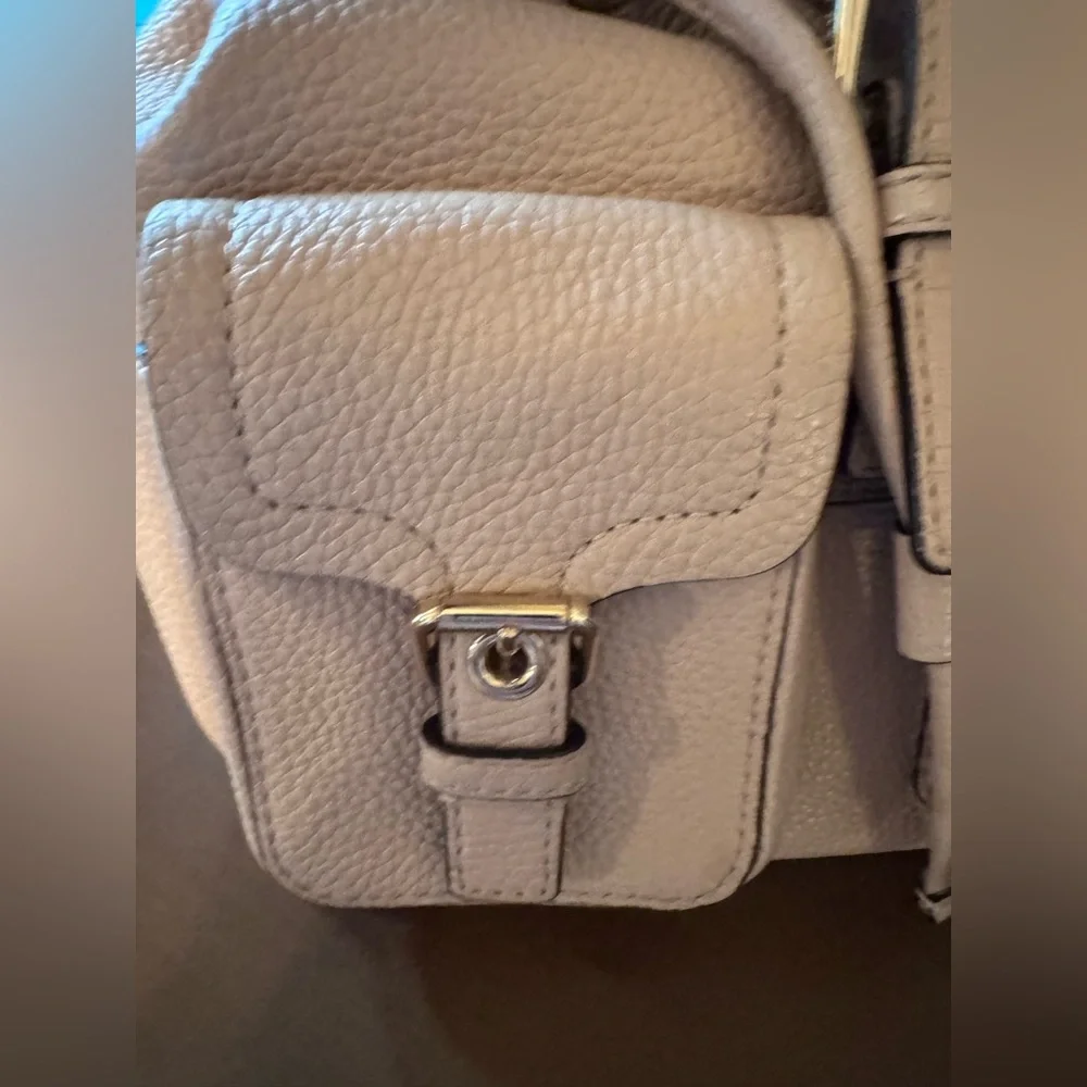 Michael Kors Beige/Tan Pebbled Leather Backpack